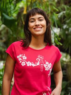 Catlove Cap Sleeve fuchsia via FellHerz T-Shirts - bio, fair & vegan