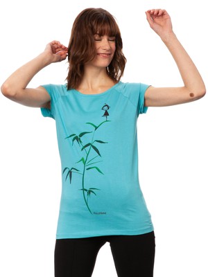 Yoga Girl Cap Sleeve neptune from FellHerz T-Shirts - bio, fair & vegan