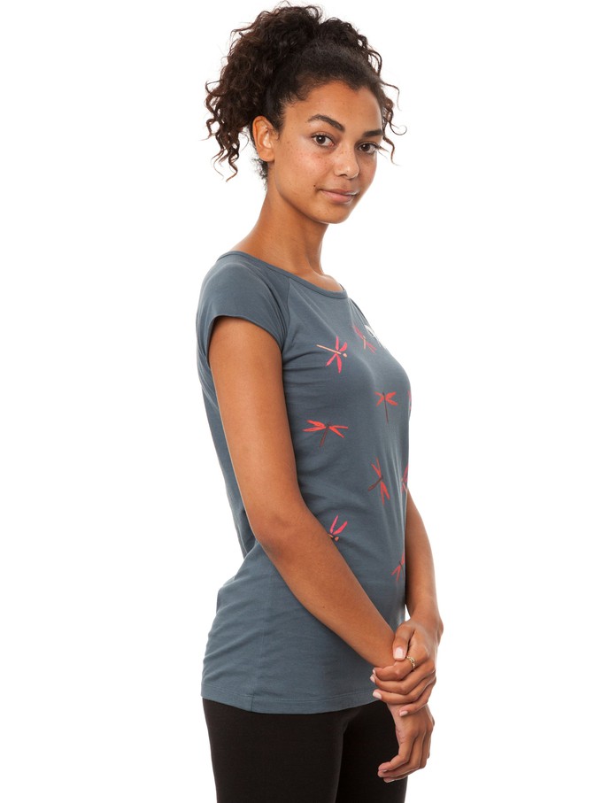 dragonfly girl cap sleeve thundercloud from FellHerz T-Shirts - bio, fair & vegan