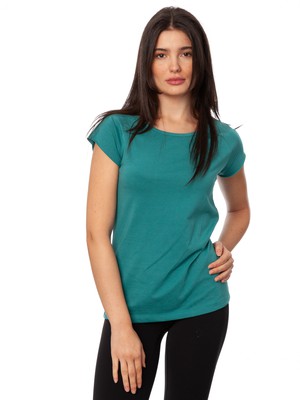 Cap Sleeve jungle green from FellHerz T-Shirts - bio, fair & vegan