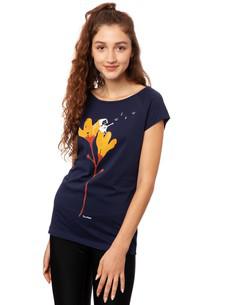 Guitar Girl Cap Sleeve midnight van FellHerz T-Shirts - bio, fair & vegan
