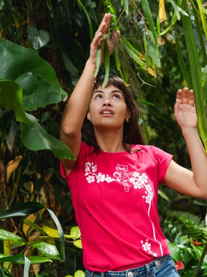 Catlove Cap Sleeve fuchsia from FellHerz T-Shirts - bio, fair & vegan