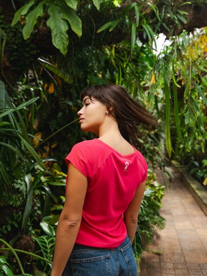 Catlove Cap Sleeve fuchsia from FellHerz T-Shirts - bio, fair & vegan