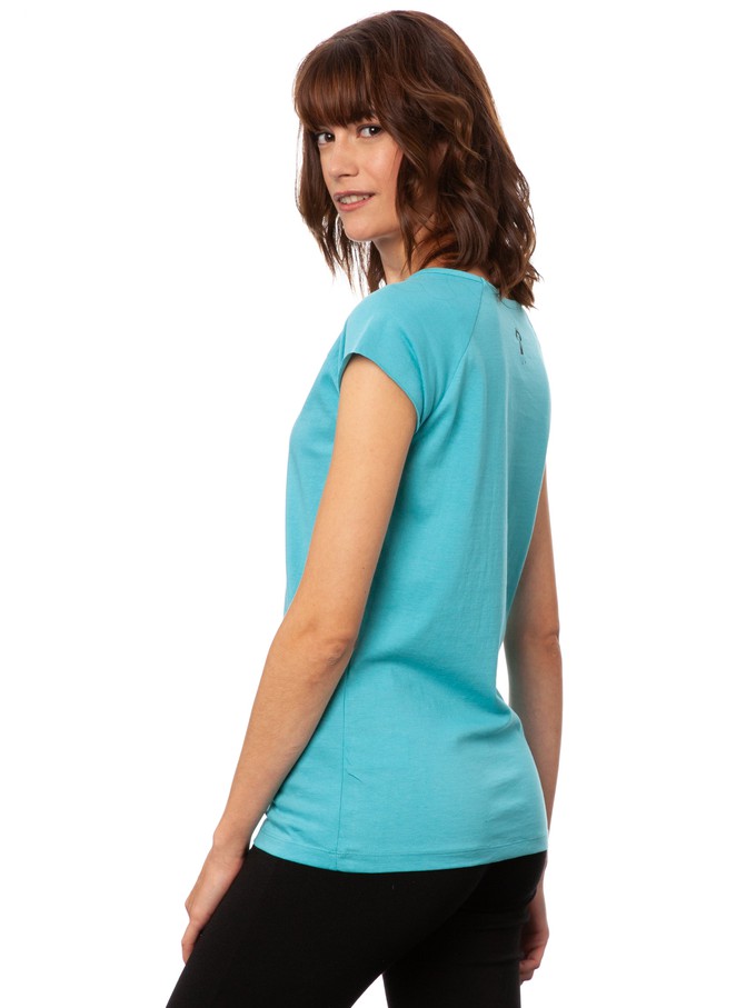 Yoga Girl Cap Sleeve neptune from FellHerz T-Shirts - bio, fair & vegan