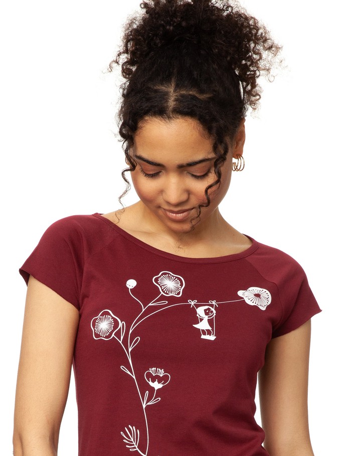Rocking Girl Cap Sleeve ruby from FellHerz T-Shirts - bio, fair & vegan