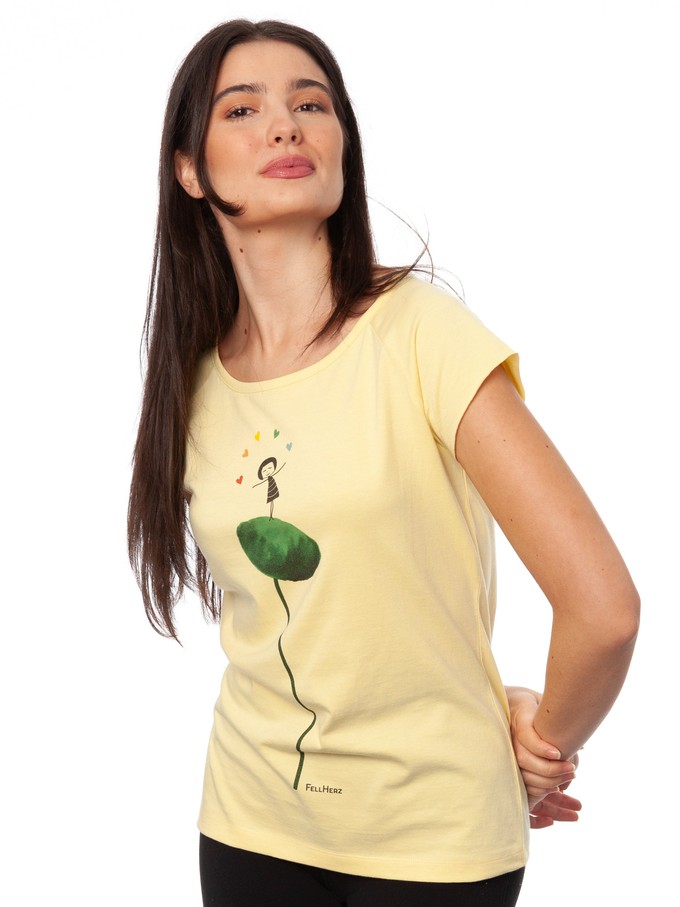 Rainbow Jongleuse Cap Sleeve vanilla from FellHerz T-Shirts - bio, fair & vegan