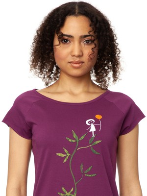 Branchmaiden Cap Sleeve berry from FellHerz T-Shirts - bio, fair & vegan