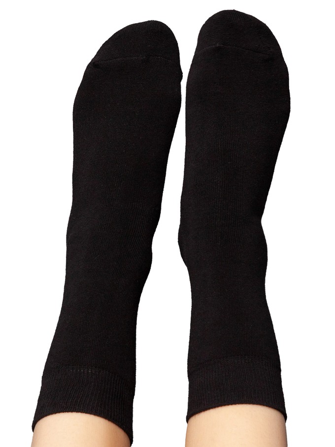 Warm, cuddly socks with organic cotton, black from FellHerz T-Shirts - bio, fair & vegan