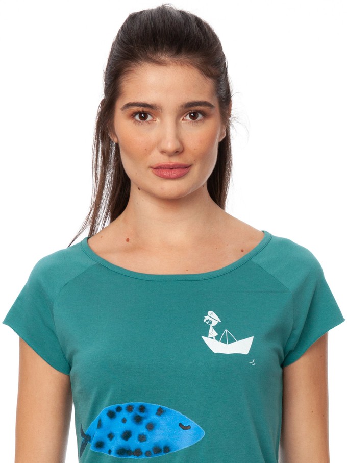 La Capitana Cap Sleeve young green from FellHerz T-Shirts - bio, fair & vegan