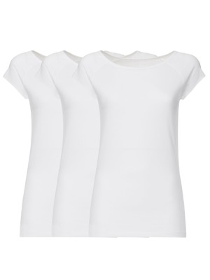 Pack of 3 cap sleeves white from FellHerz T-Shirts - bio, fair & vegan