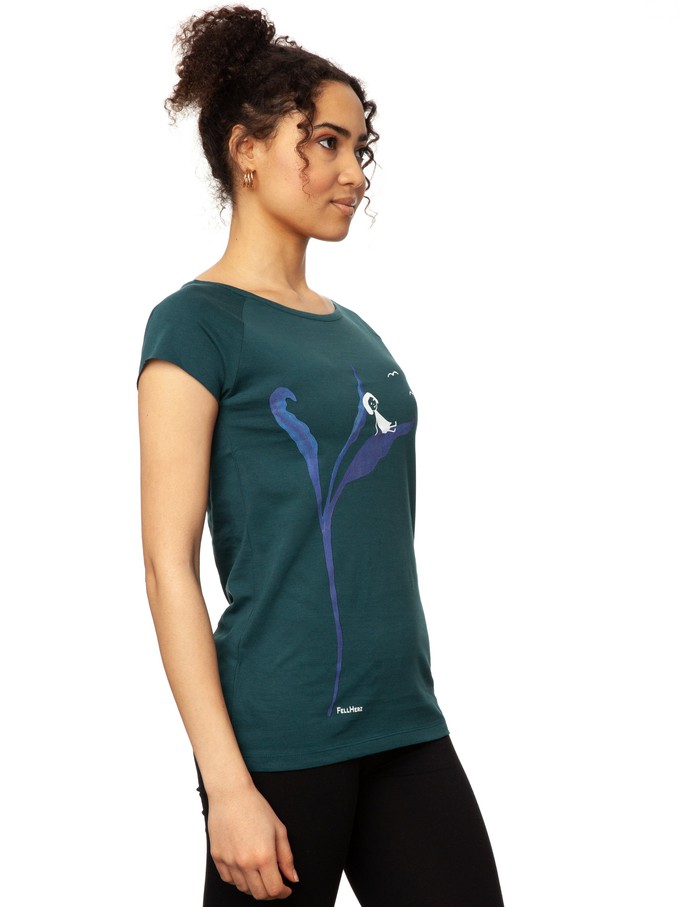 Relaxn Cap Sleeve deep teal from FellHerz T-Shirts - bio, fair & vegan