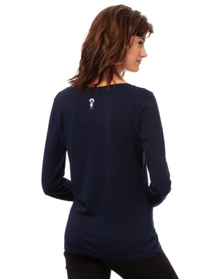 Long sleeve navy from FellHerz T-Shirts - bio, fair & vegan