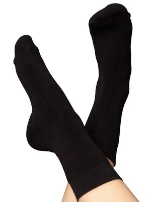 Warm, cuddly socks with organic cotton, black from FellHerz T-Shirts - bio, fair & vegan