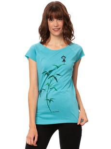 Yoga Girl Cap Sleeve neptune via FellHerz T-Shirts - bio, fair & vegan