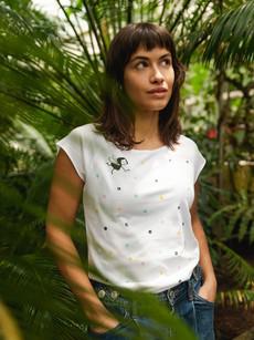Confetti Girl Cap Sleeve white via FellHerz T-Shirts - bio, fair & vegan