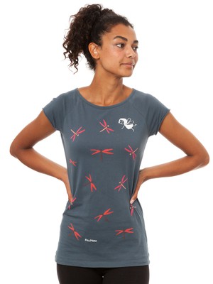 dragonfly girl cap sleeve thundercloud from FellHerz T-Shirts - bio, fair & vegan