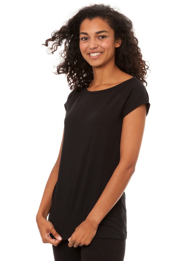 Cap sleeve black from FellHerz T-Shirts - bio, fair & vegan