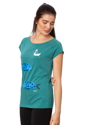 La Capitana Cap Sleeve young green from FellHerz T-Shirts - bio, fair & vegan