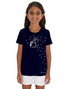 Bunny Kids T-Shirt dark blue van FellHerz T-Shirts - bio, fair & vegan