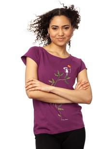 Branchmaiden Cap Sleeve berry van FellHerz T-Shirts - bio, fair & vegan