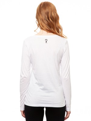 Longsleeve white from FellHerz T-Shirts - bio, fair & vegan