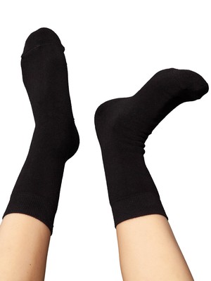 Warm, cuddly socks with organic cotton, black from FellHerz T-Shirts - bio, fair & vegan