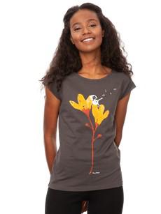 Guitar girl Cap Sleeve dark grey van FellHerz T-Shirts - bio, fair & vegan