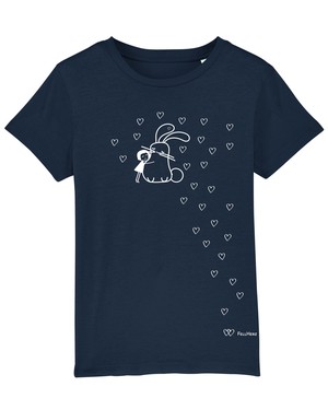 Bunny Kids T-Shirt dark blue from FellHerz T-Shirts - bio, fair & vegan