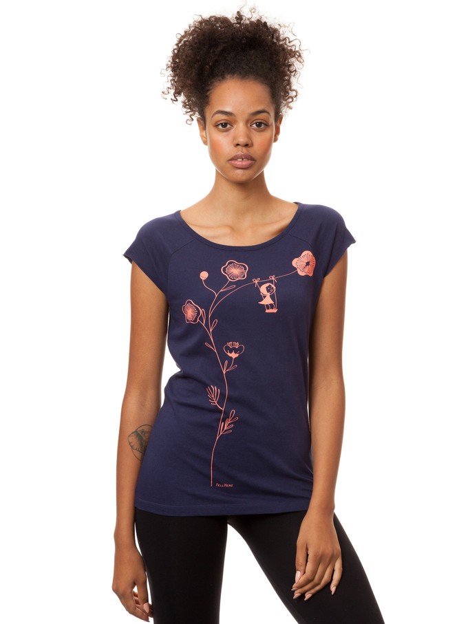 Rocking Girl Cap Sleeve midnight from FellHerz T-Shirts - bio, fair & vegan
