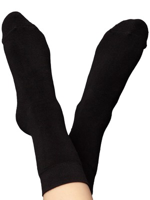 Warm, cuddly socks with organic cotton, black from FellHerz T-Shirts - bio, fair & vegan