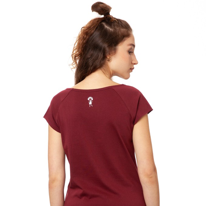 Lucky Clover Cap Sleeve ruby from FellHerz T-Shirts - bio, fair & vegan