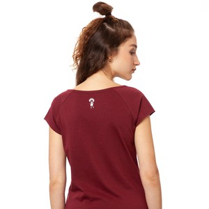 Lucky Clover Cap Sleeve ruby from FellHerz T-Shirts - bio, fair & vegan
