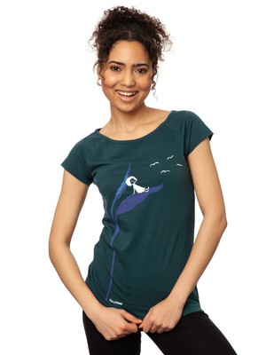 Relaxn Cap Sleeve deep teal from FellHerz T-Shirts - bio, fair & vegan