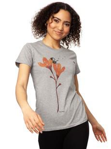 Guitar girl t-shirt melange grey van FellHerz T-Shirts - bio, fair & vegan