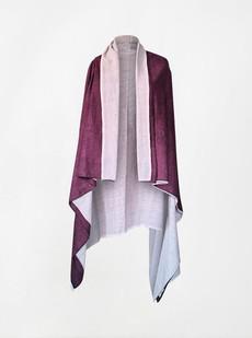 cape infinity duo kala organic cotton purple and mauve (double layer) via Fifth Origins