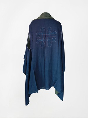 cape infinity duo kala organic cotton blue gold (double layer) from Fifth Origins
