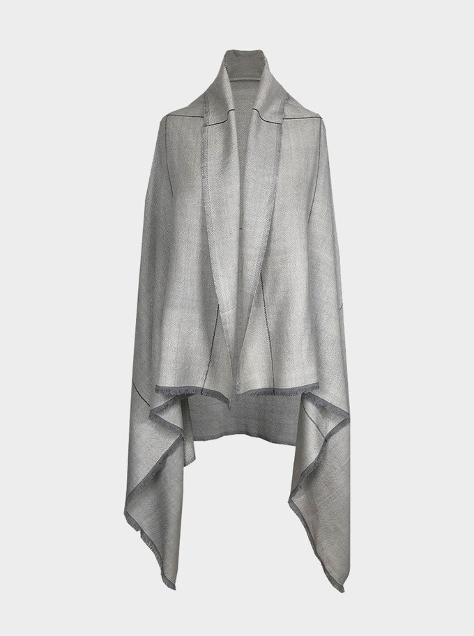 cape infinity lite wool silver from Fifth Origins