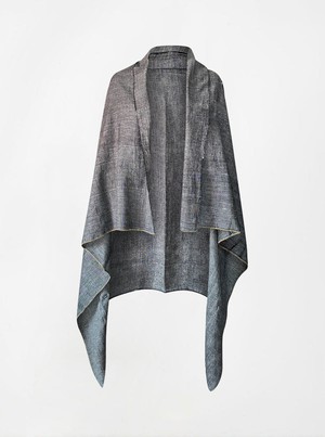 cape infinity duo kala organic cotton charcoal (single layer) from Fifth Origins