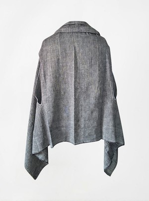 cape infinity duo kala organic cotton charcoal (single layer) from Fifth Origins