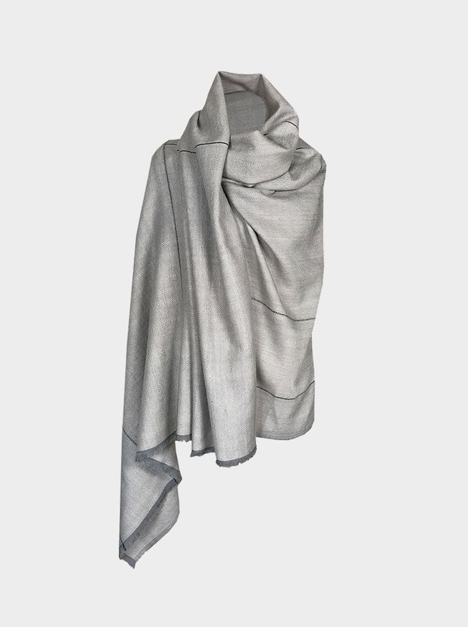 cape infinity lite wool silver from Fifth Origins