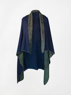 cape infinity duo kala organic cotton blue gold (double layer) via Fifth Origins