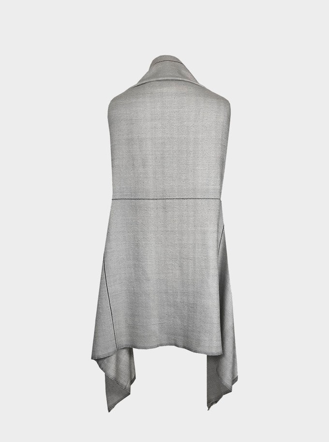 cape infinity lite wool silver from Fifth Origins