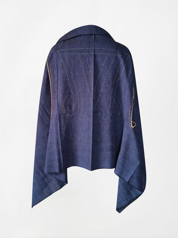 cape infinity duo kala organic cotton blue (single layer) from Fifth Origins