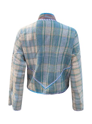 kantha vintage crop jacket meena from Fifth Origins