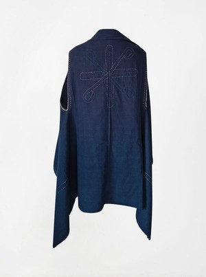 cape infinity duo kala organic cotton blue (double layer) from Fifth Origins