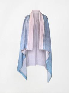 cape infinity duo kala organic cotton sky blue and mauve (double layer) via Fifth Origins