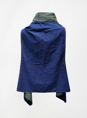 cape infinity duo kala organic cotton blue green from Fifth Origins