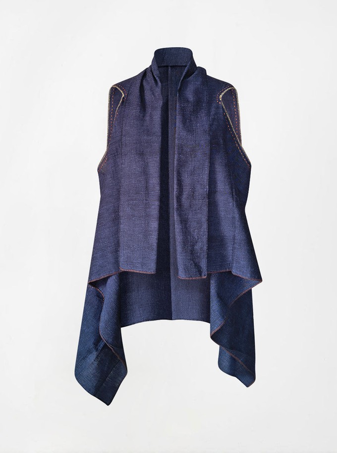 cape infinity duo kala organic cotton blue (single layer) from Fifth Origins