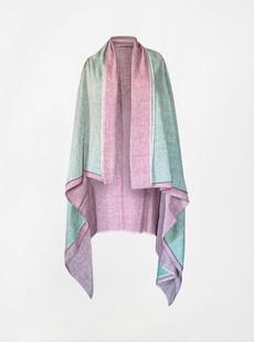 cape infinity duo kala organic cotton sea foam and baby pink (double layer) via Fifth Origins
