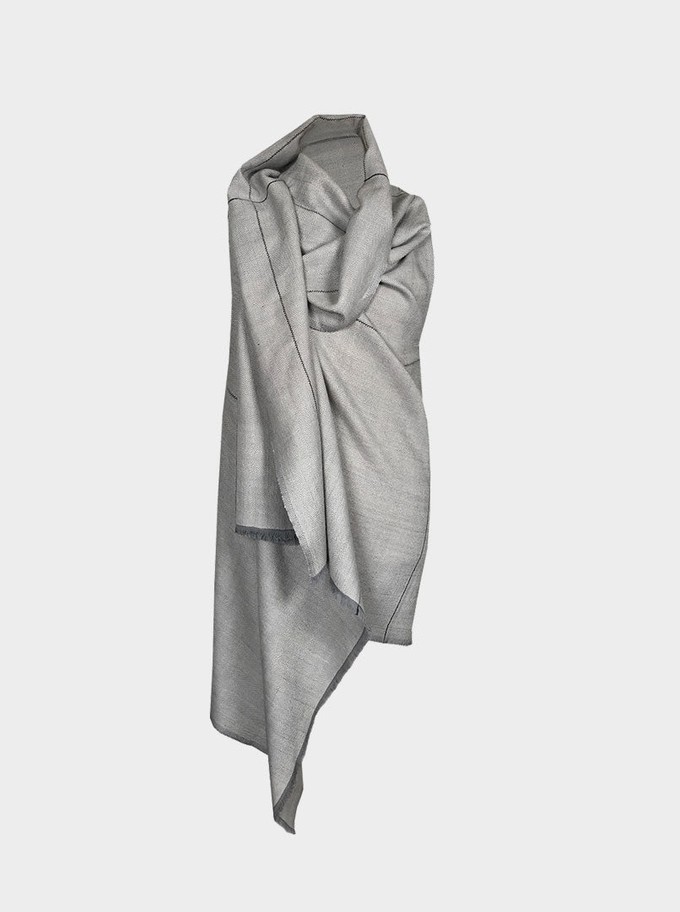 cape infinity lite wool silver from Fifth Origins